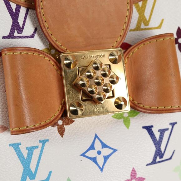 LOUIS VUITTON Monogram Multicolor Annie GM Tote Bag White M40303 - Picture 10 of 16